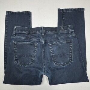 7 Seven for All Mankind Jeans Mens 34x29 Blue‎ Standard Dark Wash EUC